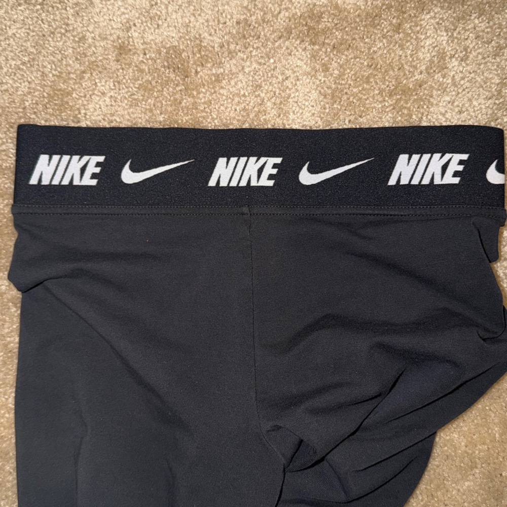 Nike Black Leggings with white Logo